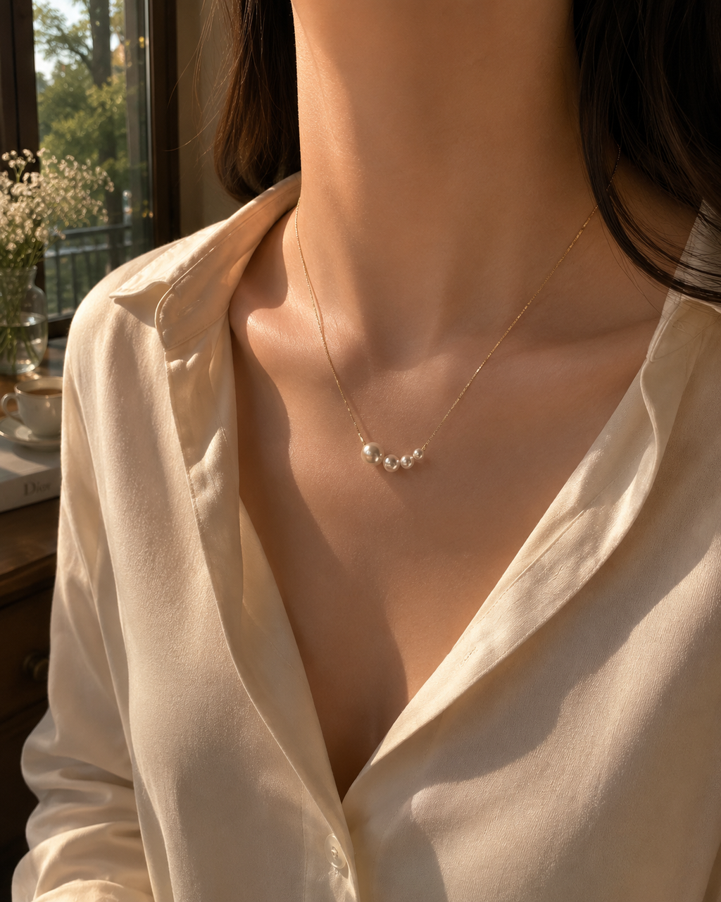 Four Pearl Necklace